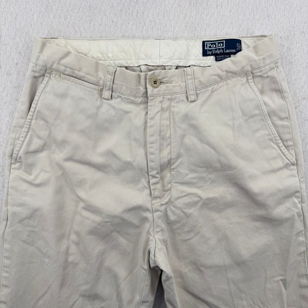 Polo Ralph Lauren Prospect Pant Mens 32x30 Khaki Tan Cotton Chino Trousers